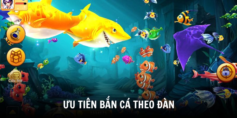Ưu tiên bắn cá theo đàn để tăng xác suất trúng thưởng